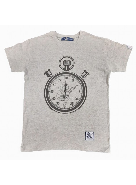 T-SHIRT GRIS CHRONO - HOMME